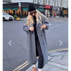 Oversized Wool Blend Coat